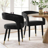 Anna Modern Upholstered Dining Chairs with Arm (Set of 2)