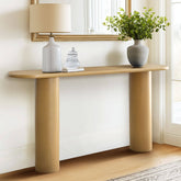 Baguette 60" Modern Oval Solid Wood Console Table