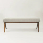 Morgan Mid-Century 47" Upholstered Rectangular Bench