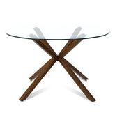 Oliver 39" Modern Round Glass Dining Table