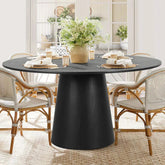 Orchid 60" Oak Round Pedestal Dining Table