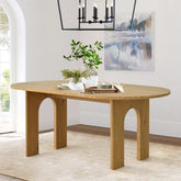 Roma 67" Modern Oval Dining Table